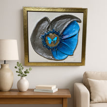 Load image into Gallery viewer, 18 x 24 Real Butterfly Flower Scultpure Artwork