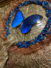 Load image into Gallery viewer, 18 x 24 Butterfly Artwork Gold Shimmer
