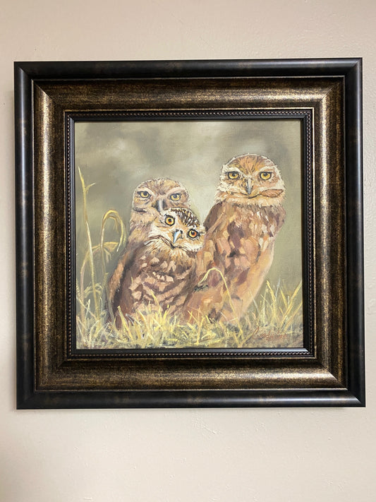 Owl painting, alternate view