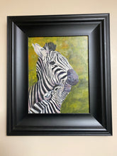Load image into Gallery viewer, 11 x 14 Original Zebra Painting