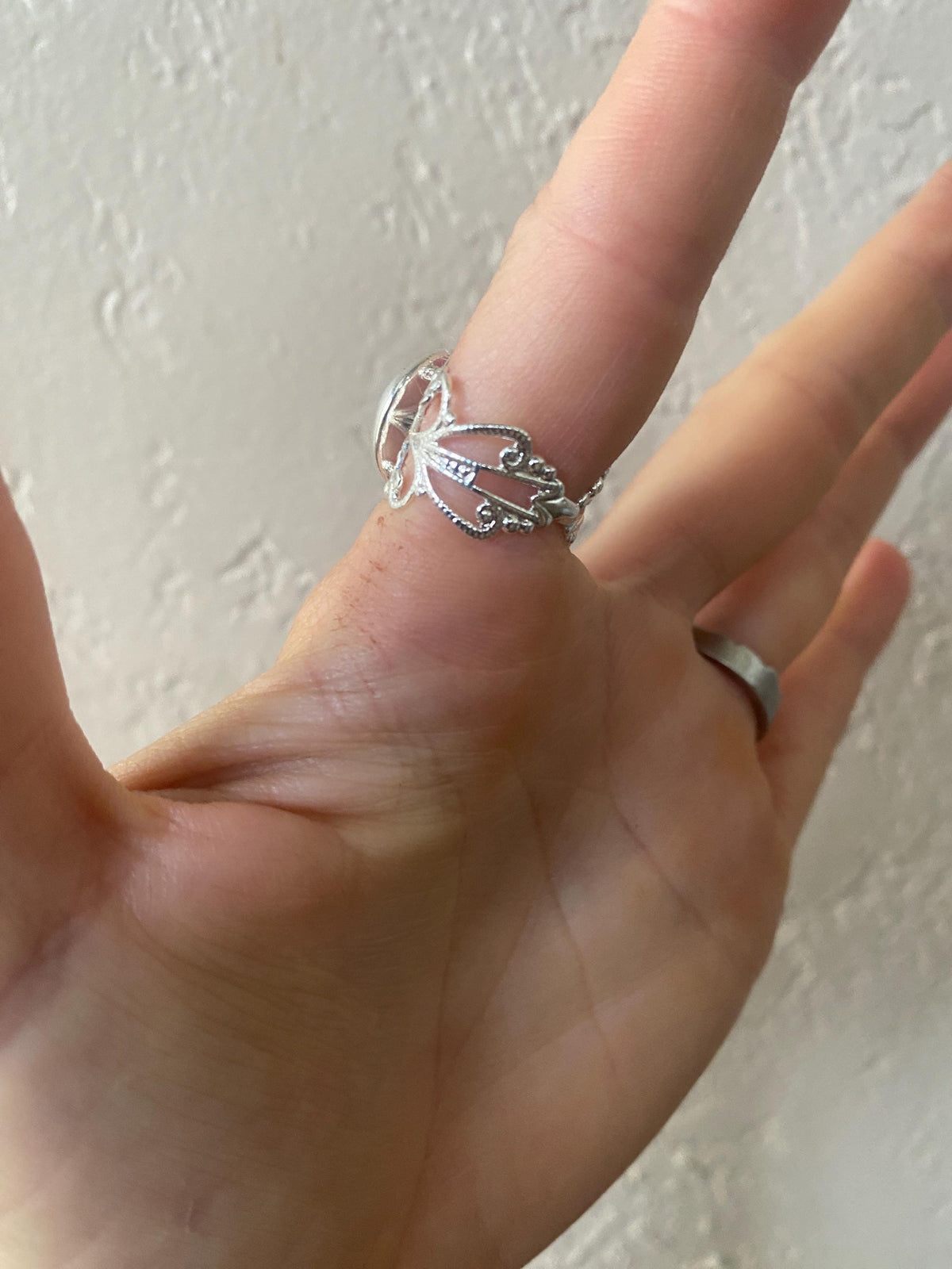 Real Monarch Butterfly Wing Adjustable Ring