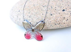 Real Butterfly Wing Necklace - Merolina Butterfly