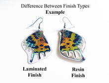 Load image into Gallery viewer, REAL butterfly wing earrings - Delias Hyparete Hindwing