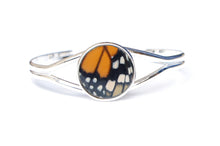 Load image into Gallery viewer, Silver Monarch Butterfly Wing Bracelet Cuff