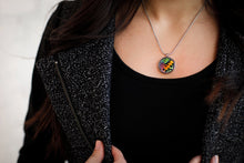 Load image into Gallery viewer, Real Butterfly Pendant Necklace - Rainbow Sunset Moth
