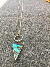 Load image into Gallery viewer, Extra Long Chain Butterfly Wing Necklace - Green Sunset Moth
