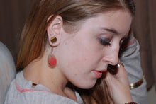 Load image into Gallery viewer, Real Butterfly Wing Earrings - Blushing Phantom
