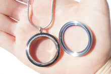 Load image into Gallery viewer, Blank Floating Locket Necklace Pendant