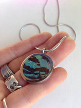 Load image into Gallery viewer, Real Butterfly Necklace Pendant - Green Sunset Moth