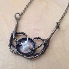 Load image into Gallery viewer, Snake Vertebrae Bone Claw Necklace Pendant