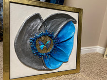 Load image into Gallery viewer, 18 x 24 Real Butterfly Flower Scultpure Artwork
