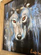 Load image into Gallery viewer, 11 x 14 Original Wolf Painting
