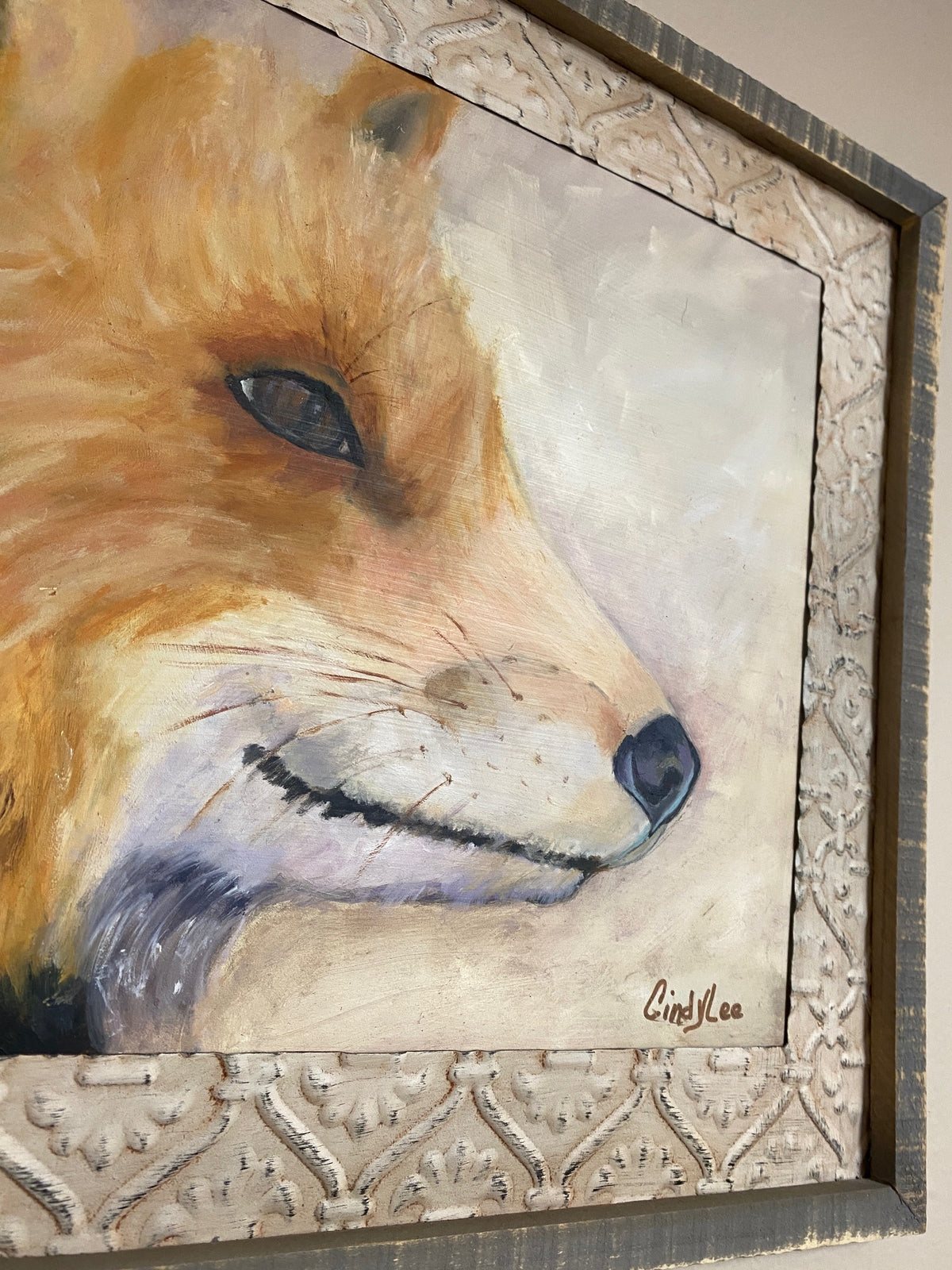 Fox painting, alternate view