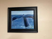 Load image into Gallery viewer, 16 x 20 Original Whale Tail Painting
