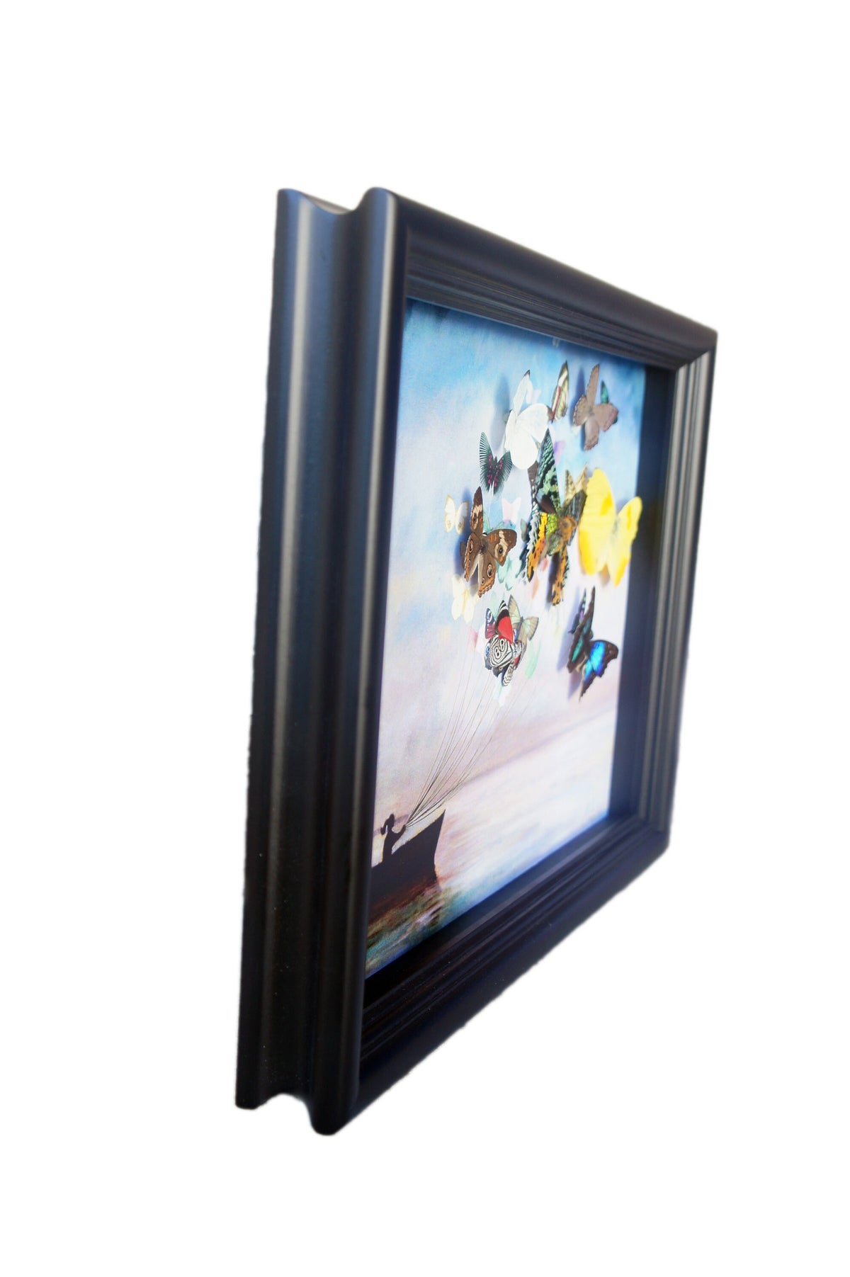 Real Butterfly Sailboat Framed Art – Bohemian Beach