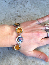 Load image into Gallery viewer, Monarch Butterfly Wing Sterling Silver Bracelet
