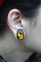 Load image into Gallery viewer, Real Moth Wing Teardrop Plugs 1/2&quot;-1 1/2&quot;- Rainbow Sunset Moth - Body Jewelry, Gauges, Teardrop Plugs

