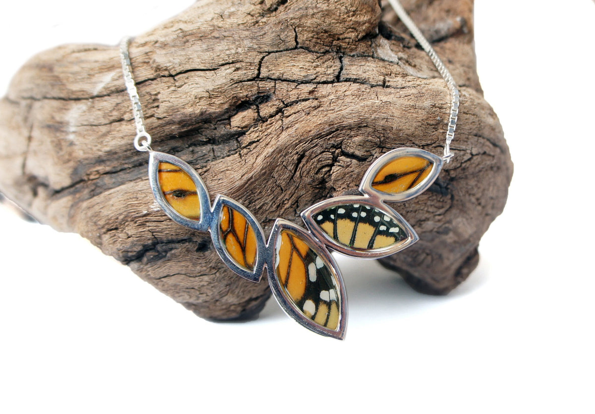Monarch marquis necklace, detail view