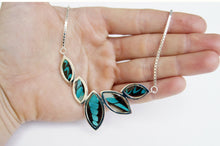 Load image into Gallery viewer, Real Butterfly Sterling Silver Necklace - Graphium Milon

