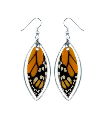 Monarch sterling earrings, alternate view
