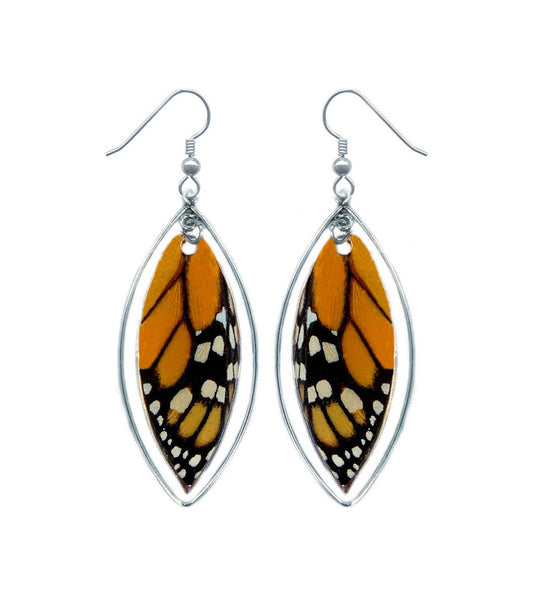 Monarch sterling earrings, alternate view