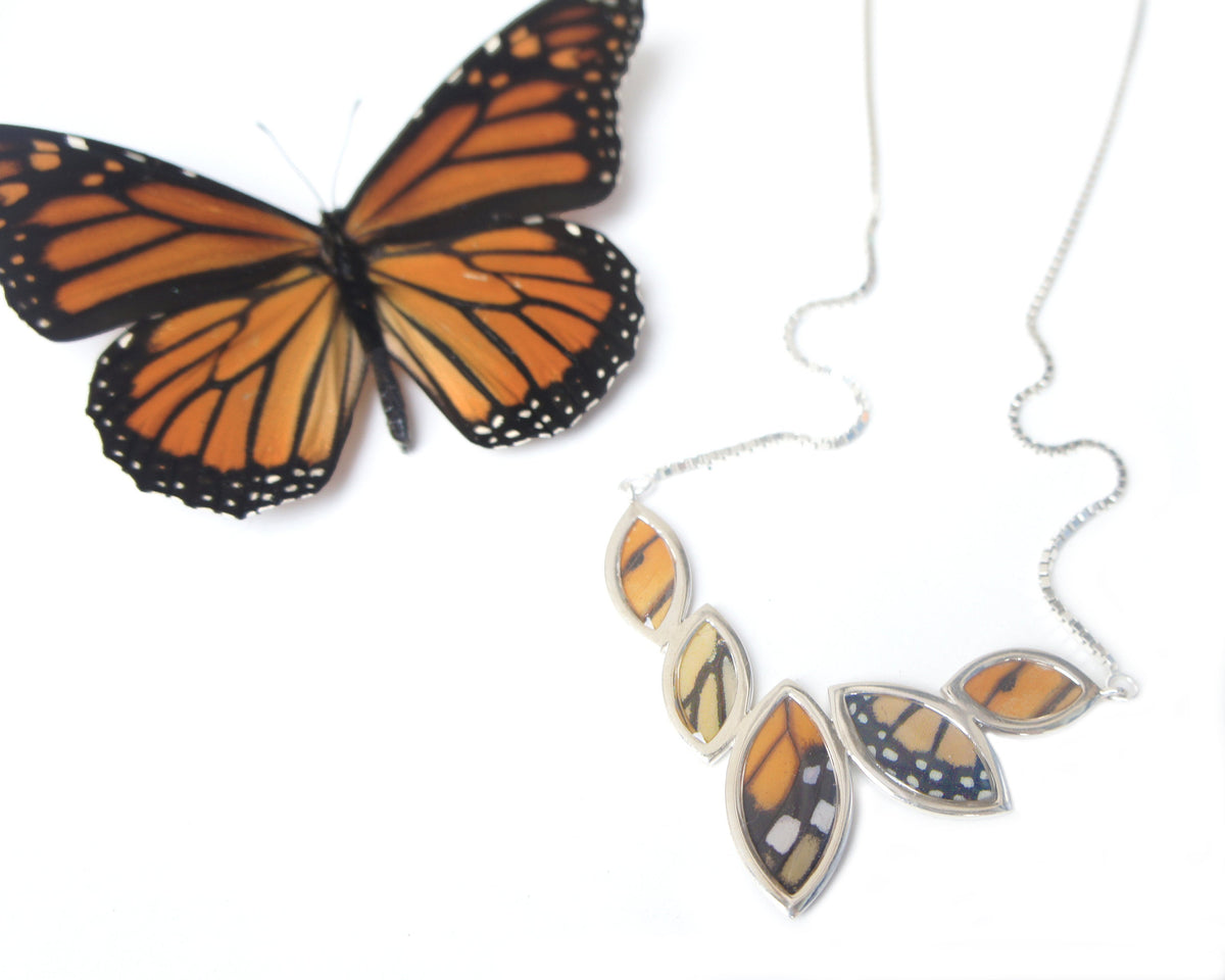 Monarch marquis necklace, alternate view
