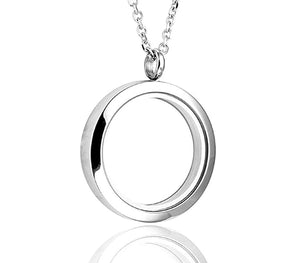 Blank Floating Locket Necklace Pendant