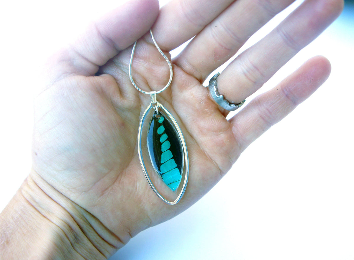 Graphium milon sterling necklace, additional view