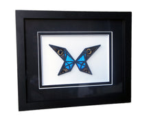 Load image into Gallery viewer, 8x10 Abstract Butterfly With Real Butterfly Wings In Modern Art
