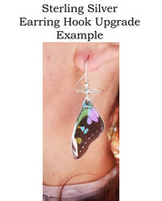 Load image into Gallery viewer, Real Butterfly Wing Earrings - Blushing Phantom
