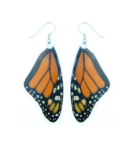 Real Monarch Butterfly Earrings - Monarch Forewing - Butterfly Wings, Butterfly Jewelry, Monarch Jewelry, Gifts For Her